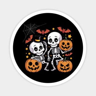 Slightly Subtle Halloween Skeleton Magnet